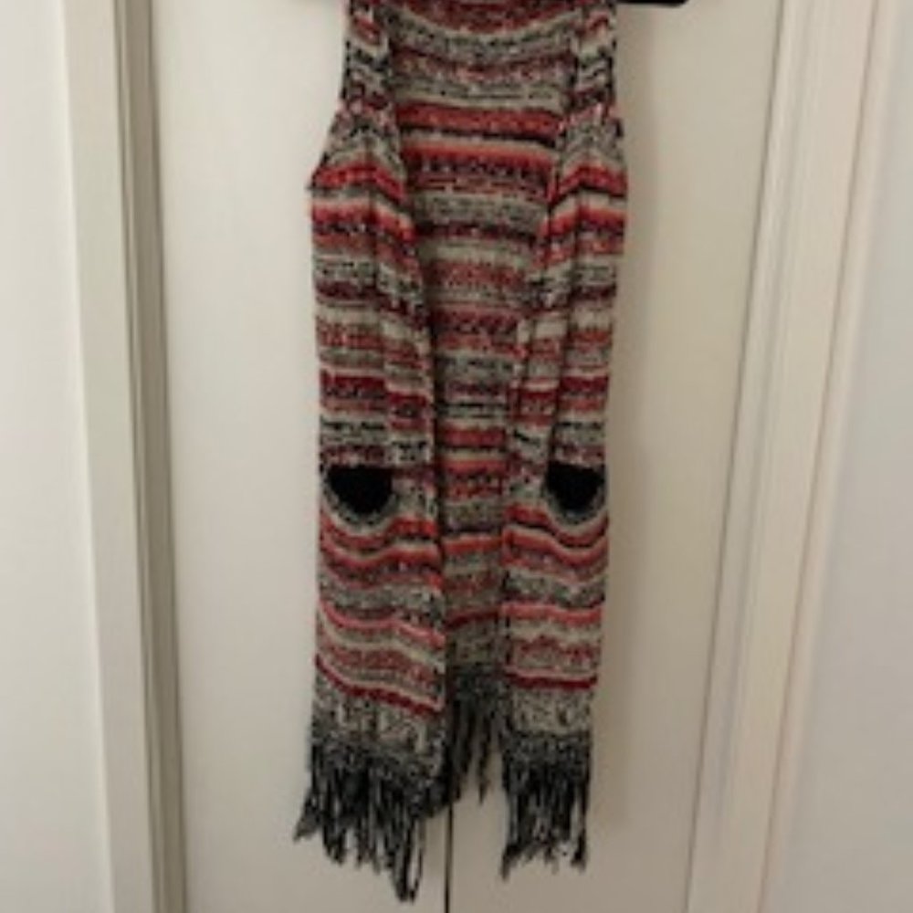 Fringed Zoria long vest